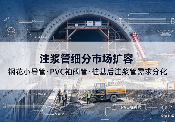 奇台注浆管细分市场扩容，隧道钢花小导管、PVC 袖阀管、桩基后注浆管需求分化
